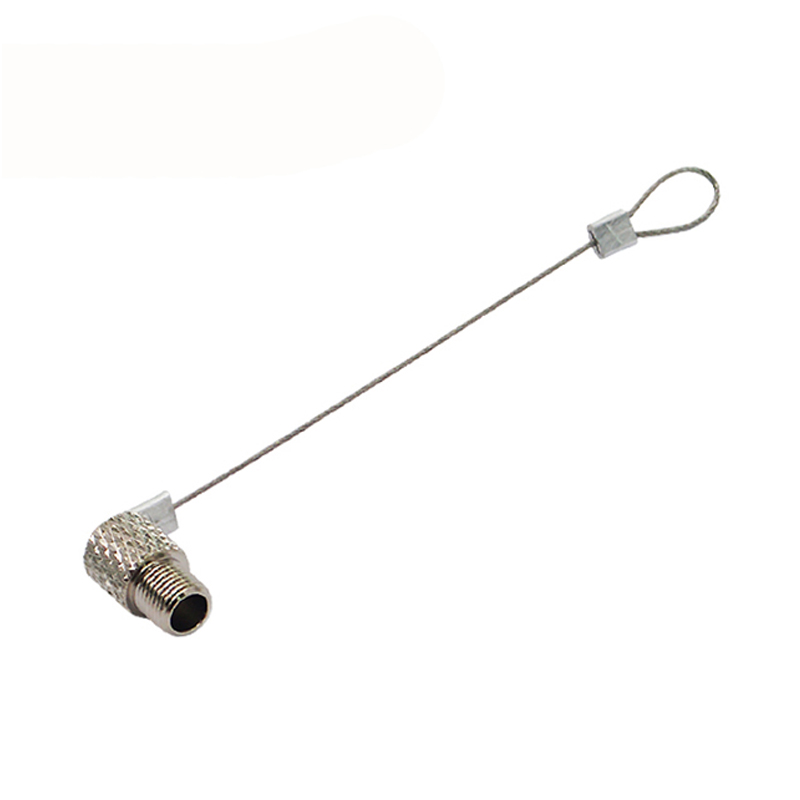 M5 male metal waterproof cap with stainless steel chain,brass with nickel plated screw